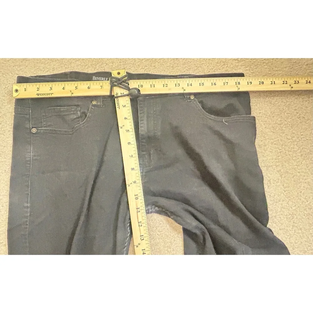 Beverly Hills Polo Club Mens Jeans Black‎ Size 38x30 Straight Leg Stretch Cotton